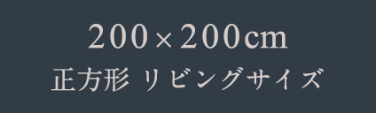 200x200㎝　正方形 リビングサイズ