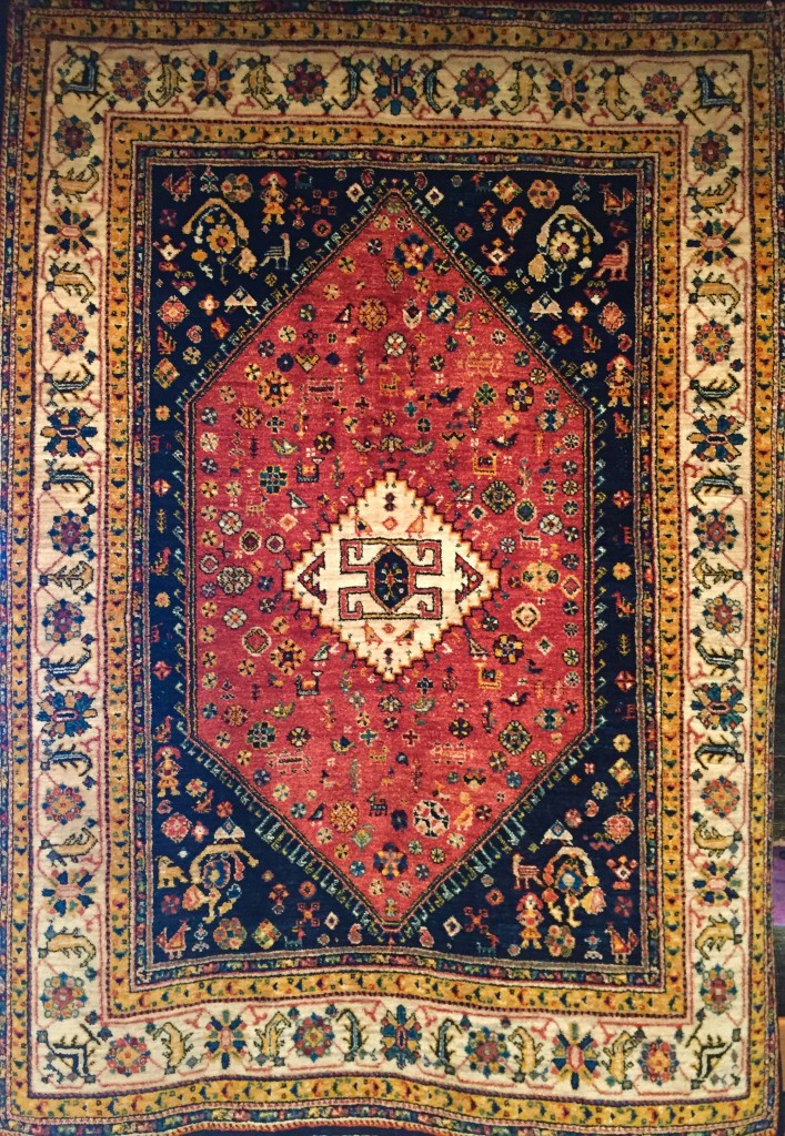 美しきペルシャ絨毯のようなアートギャッベ