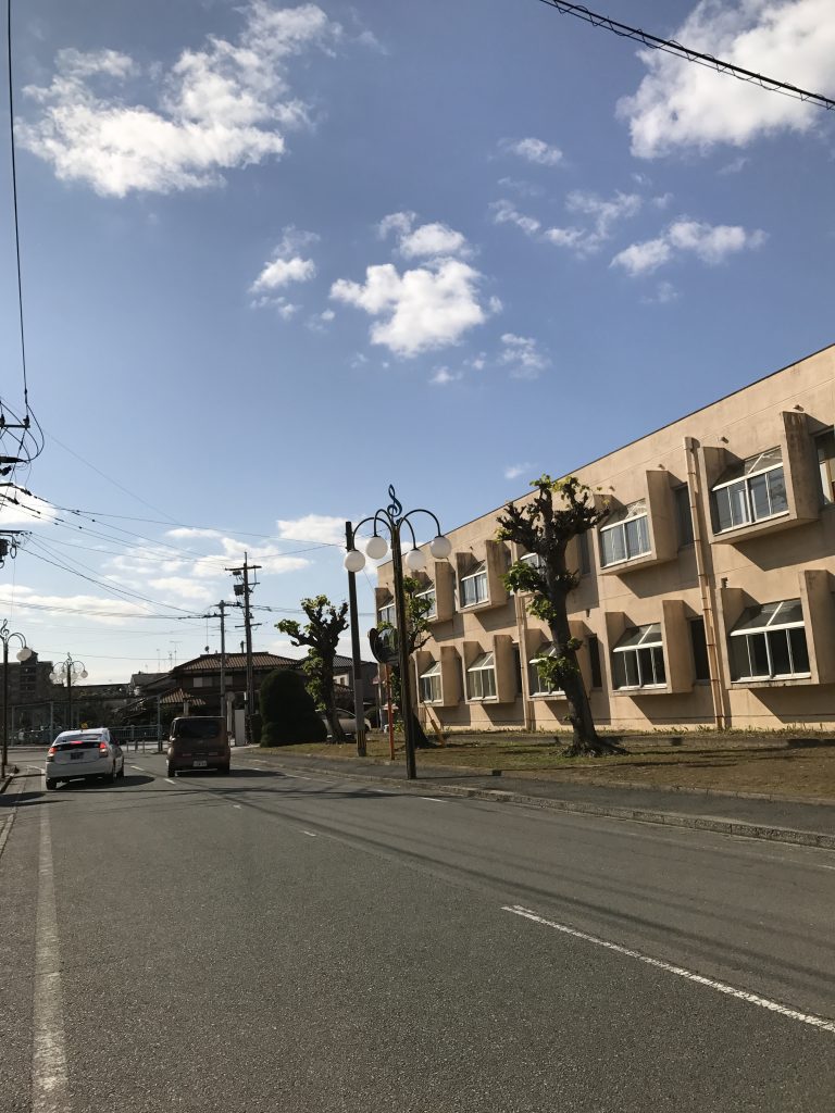 出張先の福岡の街並み